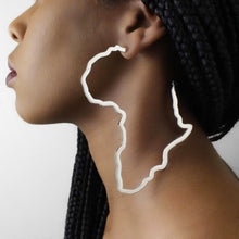 Africa Map Hoop Earrings
