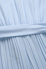 Pleated Ruffle Detail Tie Waist Jumpsuit